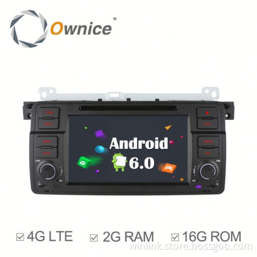 Ownice Quad Core Android 6.0 2G Ram Auto radio for BMW E46 M3 2001 2002 Built-in Wifi 4G LTE support DAB DVR